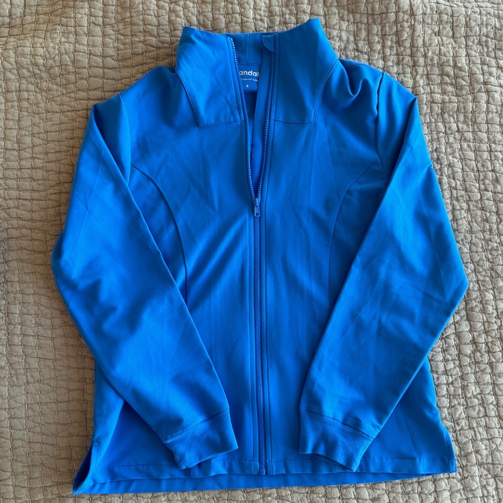 Mandala Modern Scrub Jacket Royal Blue